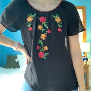 Floral Embroidered Blouse